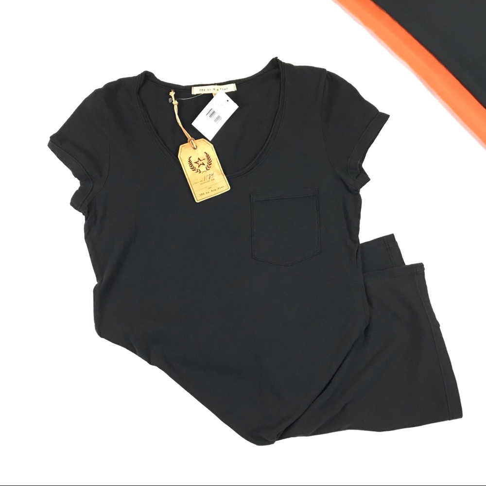 TEE by Big Star T-shirt Dress Black size XS